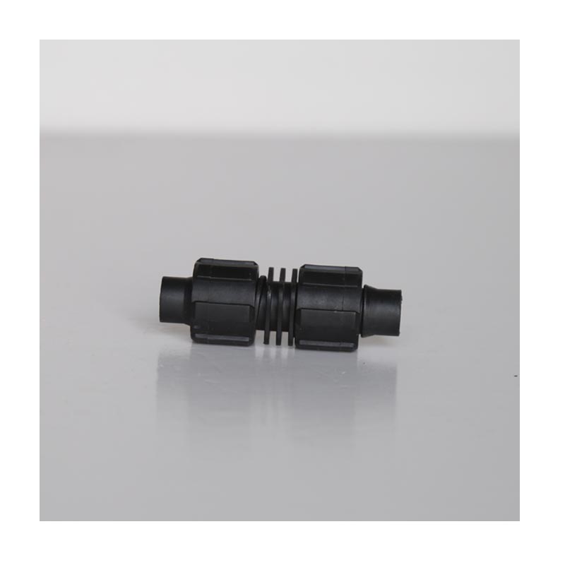 Lock connection for drip tape/pipe